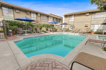 Shimmering swimming pool